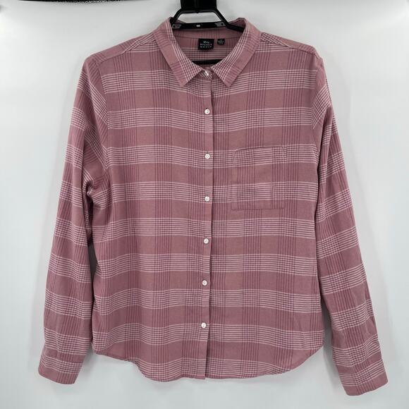 Disney Mickey Mouse  Y2K Flannel Womens Top 2X Plaid Donald Minnie Kawaii Retro - Picture 15 of 15